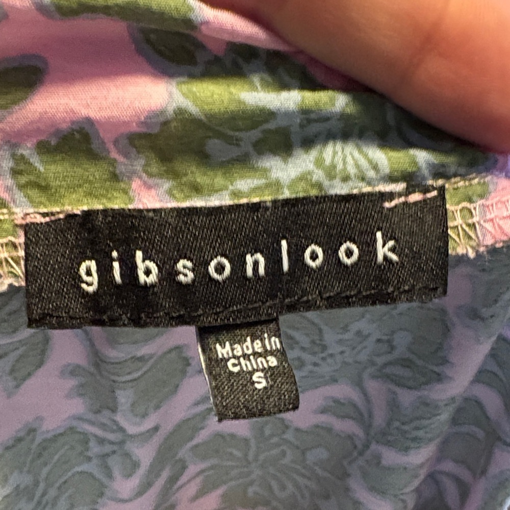 Gibson A-Line Skirt in Pink and Green Floral - Picture 2 of 3